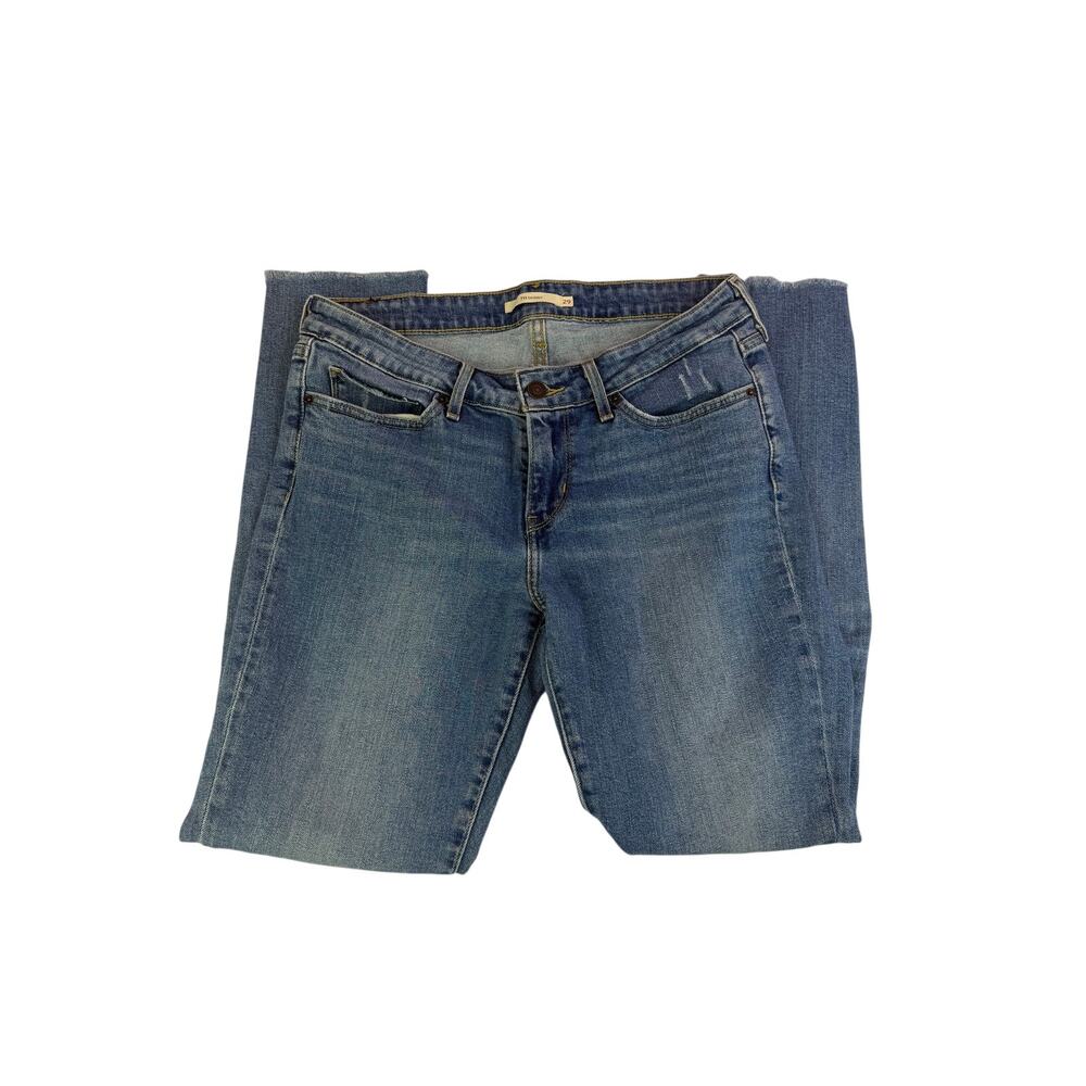 Levis 711 Women's Jeans 29 PATCH Straight Distressed
